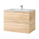 Vannitoa kapp kraanikausiga Riva SA 700-6, Sonoma Oak, kroomitud k&auml;epidemed