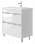 Vannitoakapp valamuga LUTON LT-80 valge