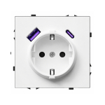 Pistikupesa USB A+C portidega Feelspot FSKL1A1CW, 20W, valge
