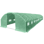 Kasvuhoone tugevdatud kilega, 40 m2, 4x10 m, roheline