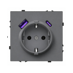 Pistikupesa USB A+C pistikutega Feelspot FSKL1A1CG, 20W, hall