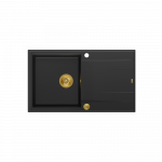 Sisseehitatud valamu Quadron EVAN 111, HCQE8650U7_PVDG1_P2O, tahma