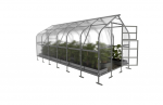 Kasvuhoone KLASIKA DROP 2,5 x 6 m (15 m&sup2;), 6 mm paksune kanaliga pol&uuml;karbonaat