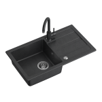 Valamu koos segistiga Quadron GO MAX, TQ7744GMCZ, must