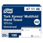 Paberk&auml;ter&auml;tikud Tork Xpress Multifold Universal H2 2-kihilised, 23.4 x 21.3 cm (20 tk)