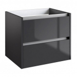 Alumine sahtlitega kapp Kame City 60x45cm, l&auml;ikiv antratsiit