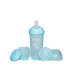 Twistshake koolikutevastane pudel Pro Double 330ml sinine 79041