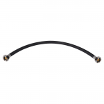 Painduv sanitaartehniline voolik, 30 cm, must
