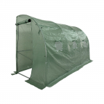 Seinale toetuv kasvuhoone, PE, 4.5 m2, 3x1.5 m, roheline