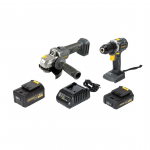 Akut&ouml;&ouml;riistade komplekt Grunder CD-B0A18+AG-B0218, 18 V, 2 Ah/4 Ah