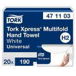 Volditud paberk&auml;ter&auml;tid Tork Xpress Multifold Universal H2 2-kihilised, 23.4 x 21.3 cm (20 tk)
