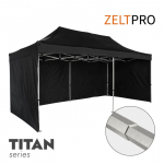 Kommertslik pop-up telk 4x8 must Zeltpro TITAN