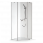 Du&scaron;ikabiin Baltijos Brasta Glass Lina, 90 x 90 x 200 cm, l&auml;bipaistev klaas