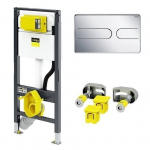 Slēptais WC rāmis ar kron&scaron;teiniem un atslēgu Viega Prevista 792862