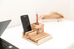 Wooden table organizer