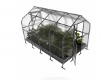 Kasvuhoone KLASIKA DROP 2,5 x 4 m (10 m&sup2;), 6 mm paksune kanaliga pol&uuml;karbonaat