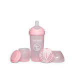 Twistshake koolikutevastane pudel Pro Double 330ml roosa 79040