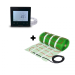Wellmo MAT p&otilde;randak&uuml;tte matt + programmeeritav termostaat Feelspot WTH-51.36 NEW Black