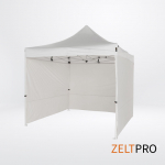 Kaubandusliku pop-up varikatuse katus ja seinad (4 tk) komplekt 2x2 Valge Zeltpro PROFRAME