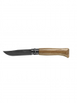 Opinel nuga nr 8 musta tera ja tammepuidust k&auml;epidemega Black Oak