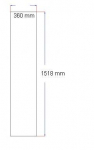 Du&scaron;inurga k&uuml;lgklaas 360x1518 mm hall KM998 3.139