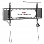 Televiisori alus Fiber Novelty C5 F 45-90'', kuni 80kg, VESA 80*40cm
