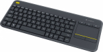Juhtmevaba klaviatuur Logitech K400 Wireless Touch Plus - INT (920-007145), must