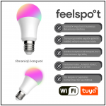 Nutikas pirn Feelspot FS-BL01W E27 Wi-fi, RGB, Tuya