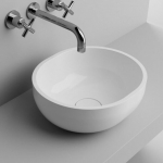 Kivist ehitatud kraanikauss BLU ARA OVAL 400