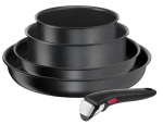 Pottide ja pannide komplekt + k&auml;epide Tefal Ingenio Daily Chef, L7629102, 5 tk.