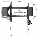 Televiisori alus Faber Novelty FN C5T 45''-90'' (iki 80kg, VESA 80*40cm)