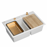 Valamu koos jaoturi ja l&otilde;ikelauaga Quadron MARC 120 HQC7650U1_PVDC1