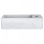 Valamu 40 x 22 x 9 cm, marmor, valge