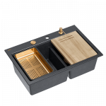 Valamu koos jaoturi ja l&otilde;ikelauaga Quadron MARC 120 HQC7650U8_PVDC1