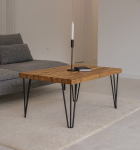 Tammest diivanilaud Bold Frame NEW YORK 2, naturaalne tamm, 90 cm