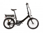 Elektriratas DENVER E2000, 20", kokkupandav, must