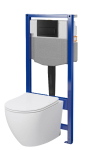 Cersanit D238 seinale kinnitatav WC-pott, iste, raam