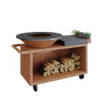 V&auml;ligrill OFYR Island Corten 100 PRO keraamiline tumehall, OI-100-PRO-CD