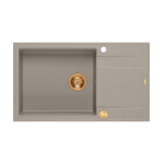 Sisseehitatud valamu Quadron EVAN 136 XL, HCQE58650U4_PVDC1_P2O, pehme taupe