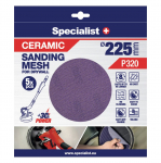 Specialist+ keraamiline lihvimisv&otilde;rk MESH, 225 mm, P320, 5 tk.