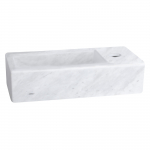 Valamu 37.5 x 18.5 x 9.5 cm, marmor, valge