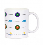 Vidin Roland Garros Grand Slam Logos - Valge