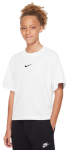 T&uuml;drukute T-s&auml;rk Nike Kids Sportswear Essential Boxy T-Shirt - Valge