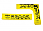 Tennise sihtm&auml;rgid ja t&auml;hised Wilson Minions Court Lines 16P - Kollane