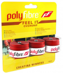 Pealisgripid Polyfibre Feel It Overgrip 3P - Punane