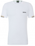 Meeste T-s&auml;rk BOSS x Matteo Berrettini Waffle-Fabric - Valge