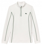 Naiste tennisejakk Lacoste Slim Fit Quarter-Zip Sweatshirt - Valge