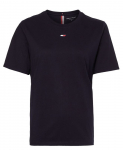 Naiste T-s&auml;rk Tommy Hilfiger Regular Tape Tee - T&uuml;rkiissinine