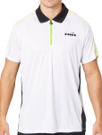 Meeste tennisepolo Diadora SS Polo Challenge - Valge
