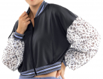 Naiste tennisejakk Lucky in Love On The Prowl Prowl Cropped Bomber Jacket Women - Mitmev&auml;rviline